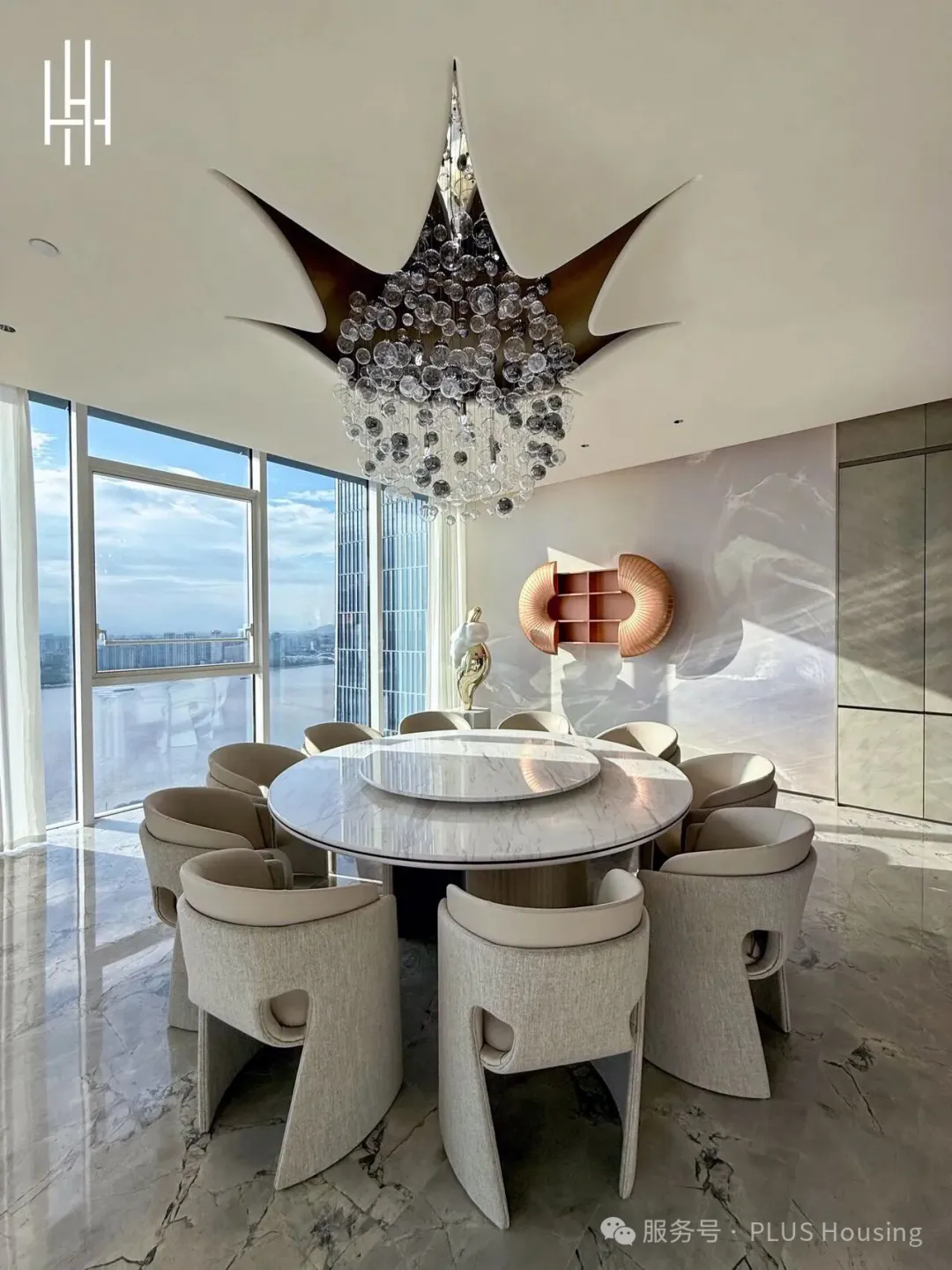 Luxurious bedroom interior